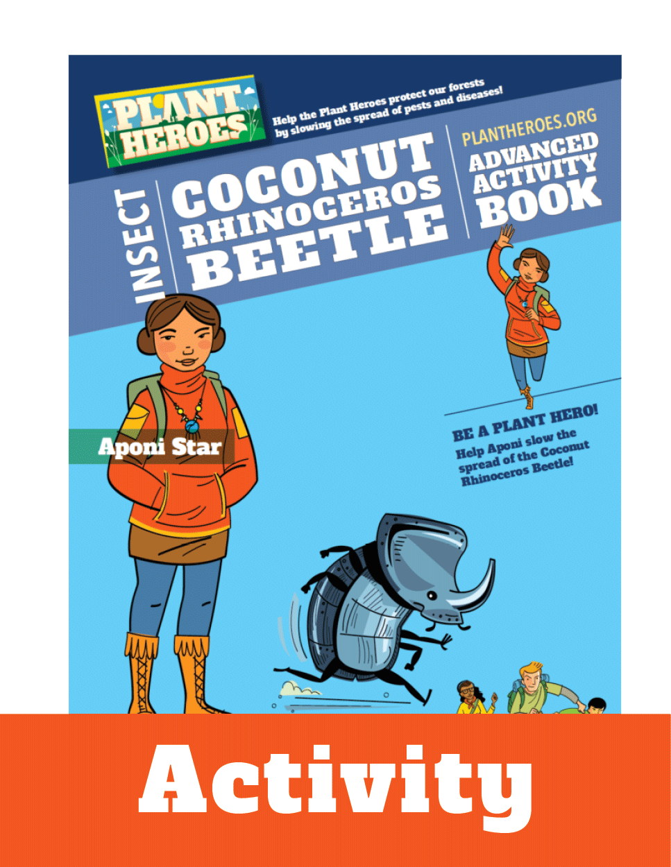 Coconut Rhinoceros Beetle Activity Book (Ages 8-10) | Plant Heroes