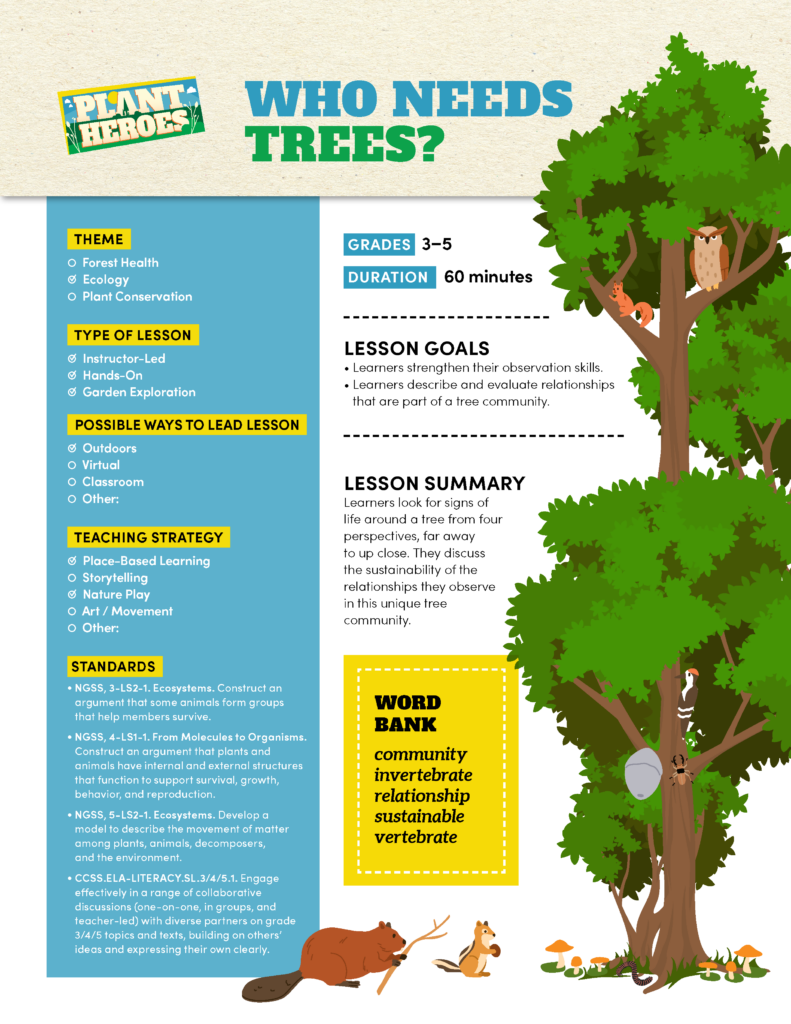 Cover Image for Who Needs Tree Lesson Plan